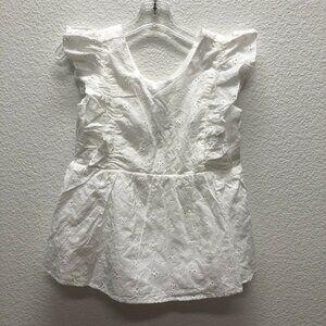 Speechless Kids Girls M 10 12 White Eyelet Top